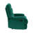Reclining Chair Green Velvet Upholstery Square Tufted Back Pillowtop Arms Solid Wood Furniture Modern Living Room Recliner 1Pc-250729256