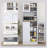 66.5 Inch Freestanding Pantry Cabinet With Microwave Stand, 8 Door Shelves, Adjustable Storage For Kitchen And Dining Room, White