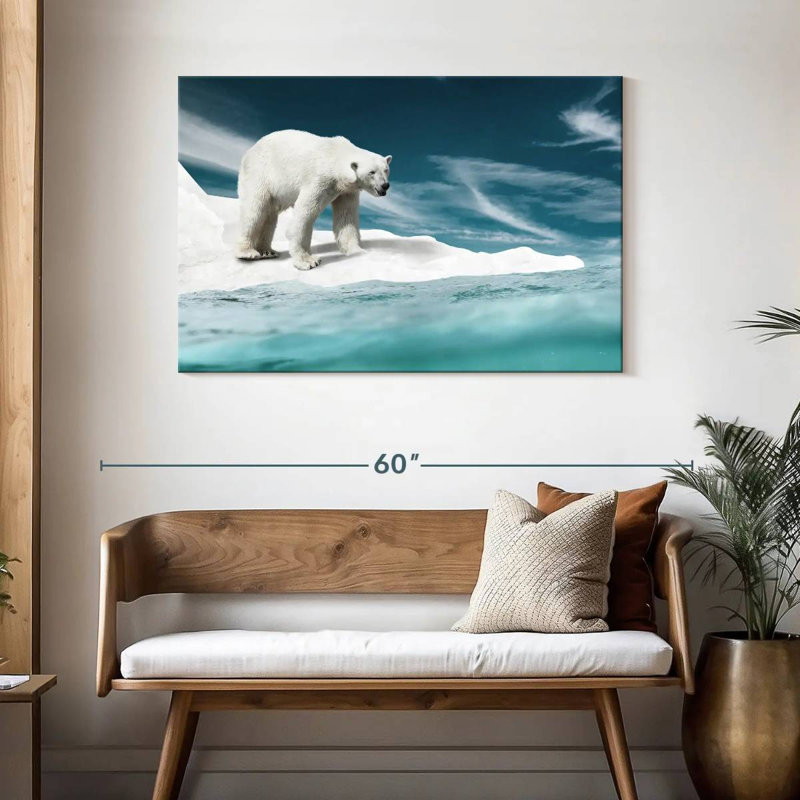 Brampt Ice Bear, 30" H x 45" W
