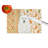 White Samoyed Heirloom Fall Glass Cutting Board