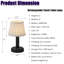 Mini lampe de table à DEL 11 "rechargeable sans fil de type C avec lampe et table de chevet à commande tactile avec abat-jour en tissu-2134906316