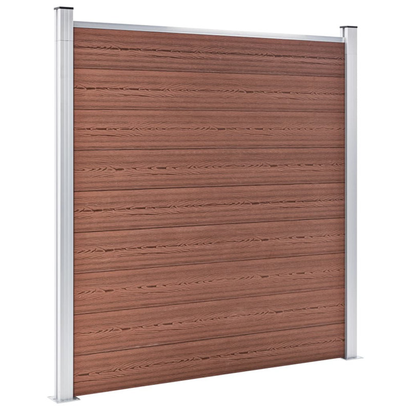 Mulay 185.42 cm H x 444.5 cm W Fence Panels Fencing