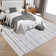 Machine Washable Area Rugs for Living Room Non-Slip Rug Durable Floor Carpet Easy-Cleaning Rug