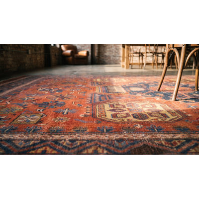 Tapis rustique à tissage plat Soumak