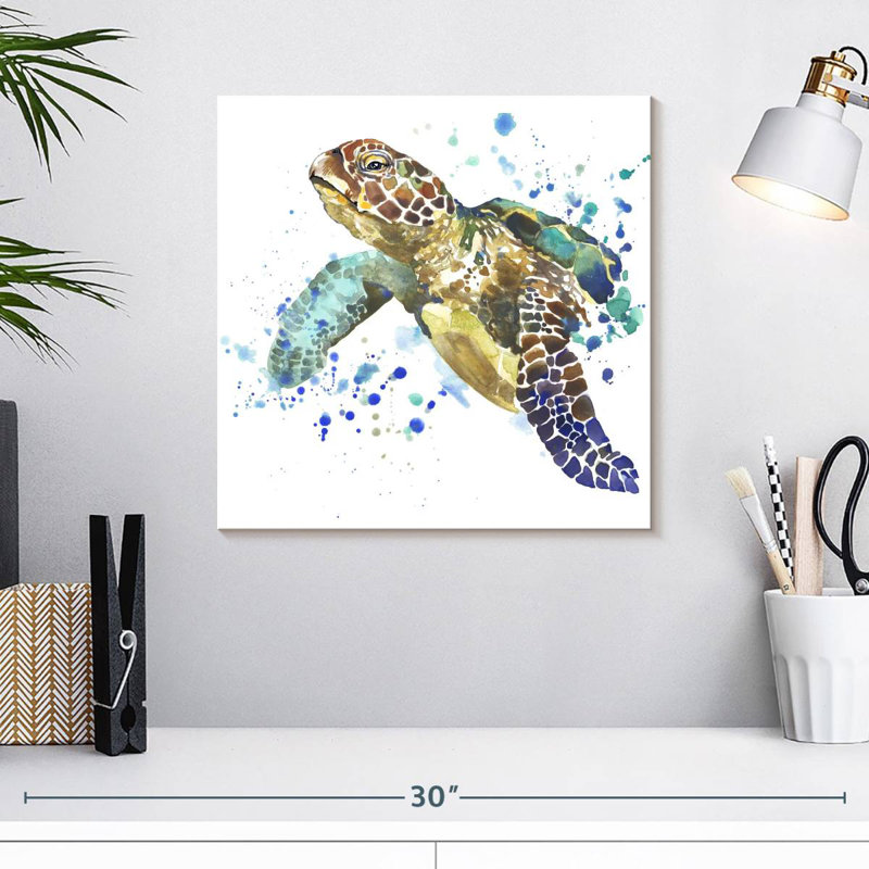 Tortue de mer Brampt, H 16 po x l 16 po