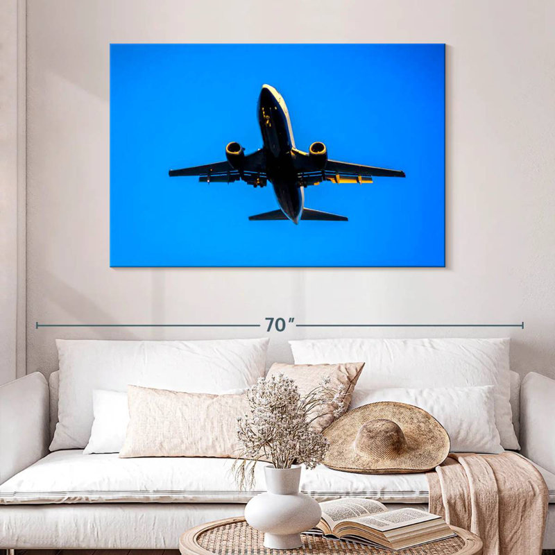Mehar Boeing 737 Plane, 32" H x 48" W
