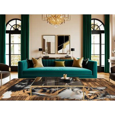 Washable Australian Mist Cats Area Rug
