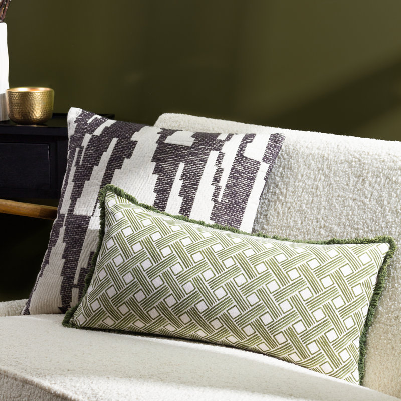 Alexa Geometric Rectangular Lumbar Cushion