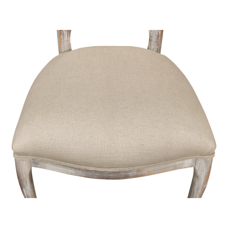 Banner Upholstered Dining Chair, Light Gray, Gray
