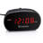Modern & Contemporary Digital Electric Tabletop Clock with Alarm in Black