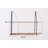 Floating Shelf With Metal Brackets, Wall Mounted Rustic Wall Storage
