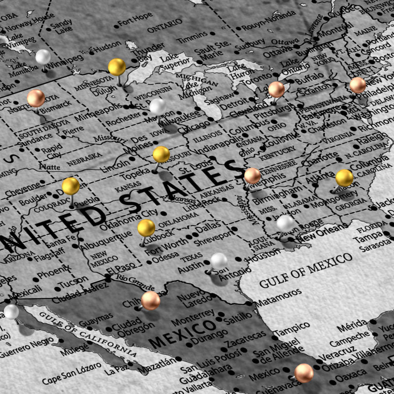 Personnalisé Life II, punaise du monde Altaira, H 16 po x l 24 po, Oui