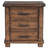Rustic Three Drawer Reclaimed Solid Wood Farmhouse Nightstand
