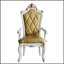 Ensemble de 2 chaises avec accoudoirs touffetés de couleur caramel et perle antique, combinant élégance et confort pour les intérieurs modernes