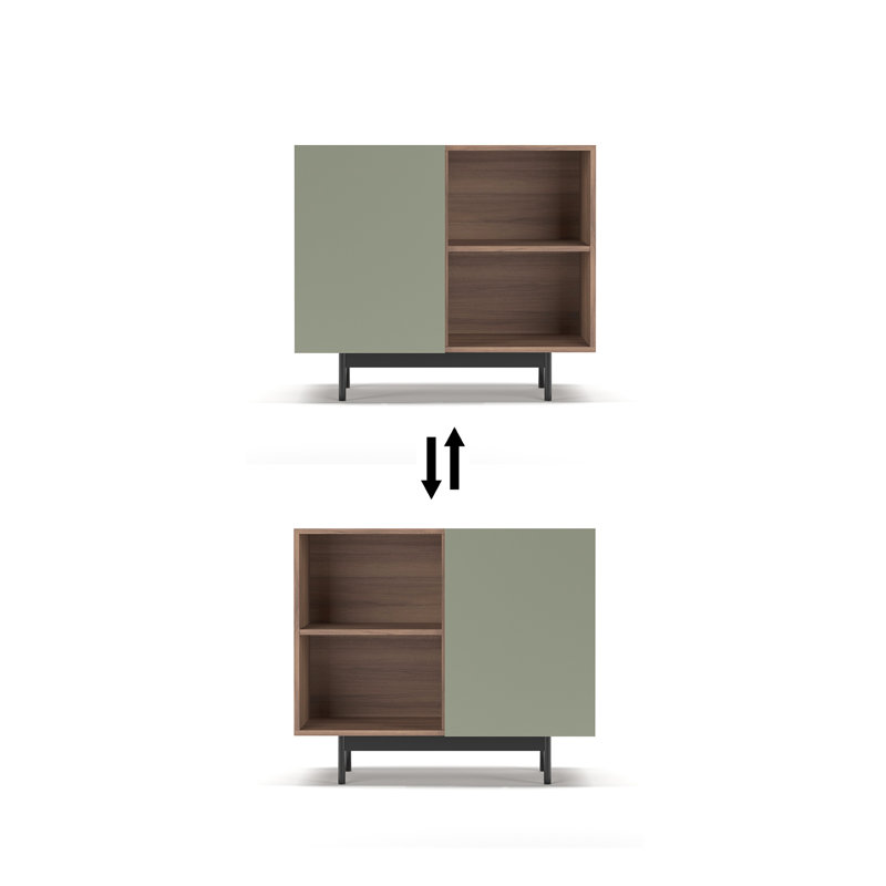Jorde Standard Accent Chest, Walnut/Green