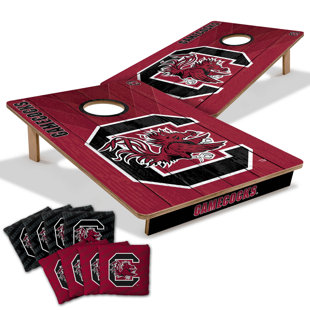 YouTheFan NCAA Professional Wood 2'x3' Cornhole Board w/ Logo Bags