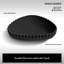 Lavabo de salle de bain triangulaire cannelé à surface solide 24 po x 16 po Monblari - noir mat-120971926