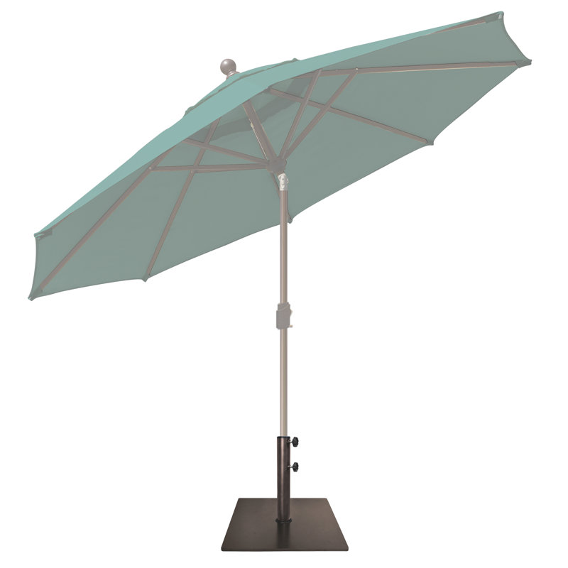 Sac à sable avec base de parasol autoportant Exilorme, Carrée, Brun, H 15 po x l 18,9 po x P 18,9 po