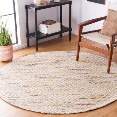Tapis géométrique tissé à la main Geiser