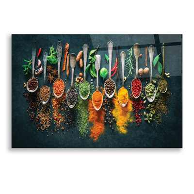 Epic Art 'Colorful Spices,' Acrylic Glass Wall Art " Colorful Spices " by Epic Art Portfolio