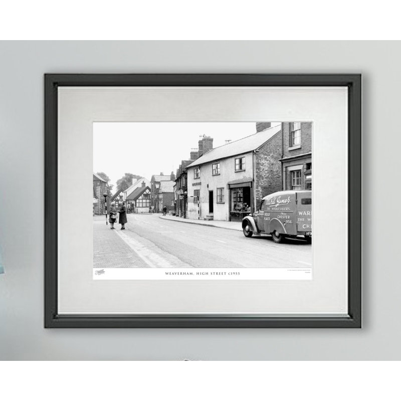 Weaverham, High Street C1955 - Single Picture Frame Print, 60cm H x 80cm W x 2.3cm D