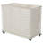 Hand Woven Wicker Rolling Laundry Sorter with Handles-97769933