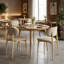 Ensemble de 2 chaises d'appoint modernes rembourrées avec pieds en acier au carbone pour la maison et le restaurant (beige)-2123570133