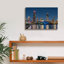"Epic Graffiti" Chicago Nighttime Skyline 6 "par Epic Portfolio, art mural sur toile, 18 po x 12 po-114790938