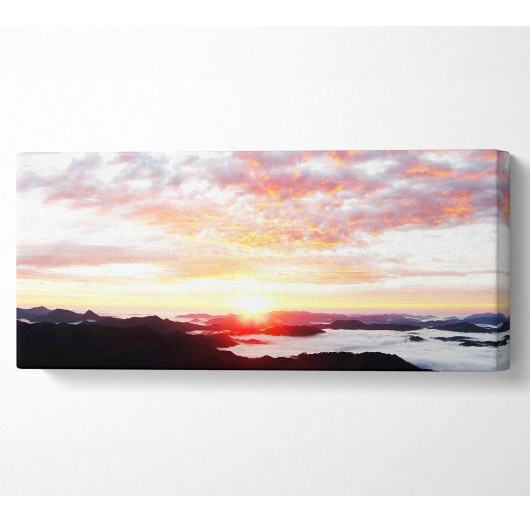 Himmel Sonnenaufgang Meer Panoramaleinwand