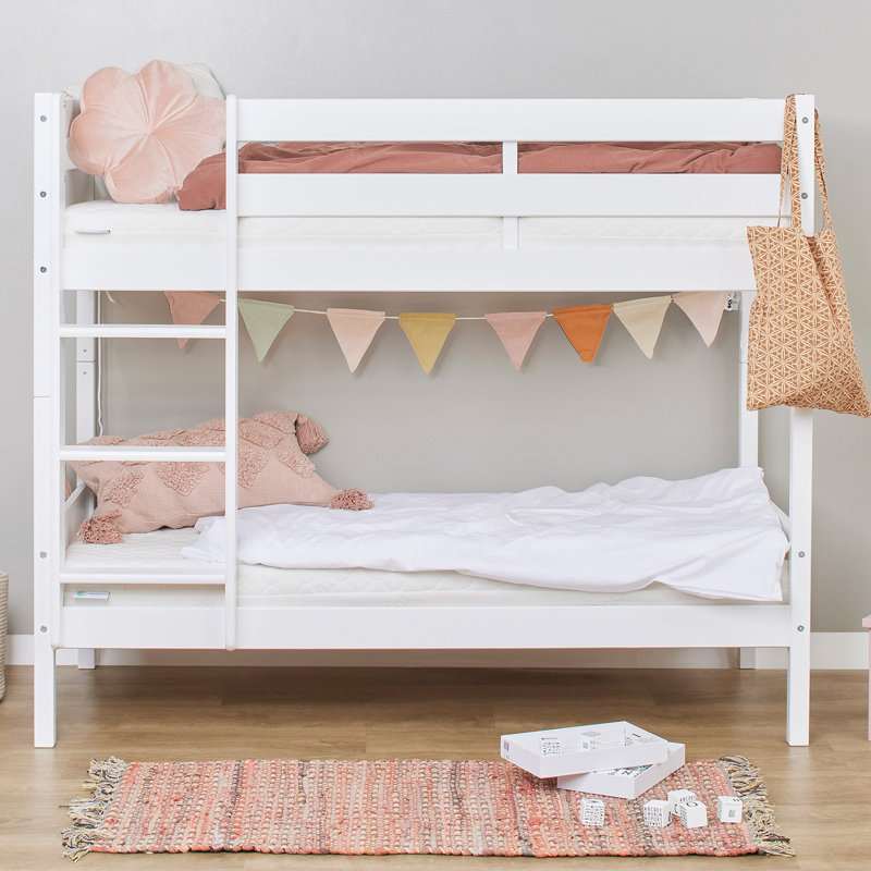 ECO Comfort Bunk Bed, White, European Toddler (70 x 160 cm)