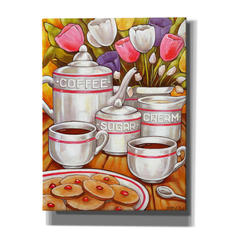Winston Porter 'Coffee Sugar Cream' By Cathy Horvath-Buchanan, Canvas Wall Art, H 16 po x l 12 po x P 0,75 po