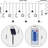 Star Moon Solar String Lights