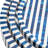 Coastal Resin & Wood Decorative Trays - Blue Striped Design - 16" 14" & 12" Round Nesting Display - Home & Office Decor Set of 3