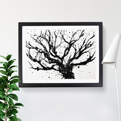 Bare Tree Splash Vol.2 Abstract - Single Picture Frame Painting