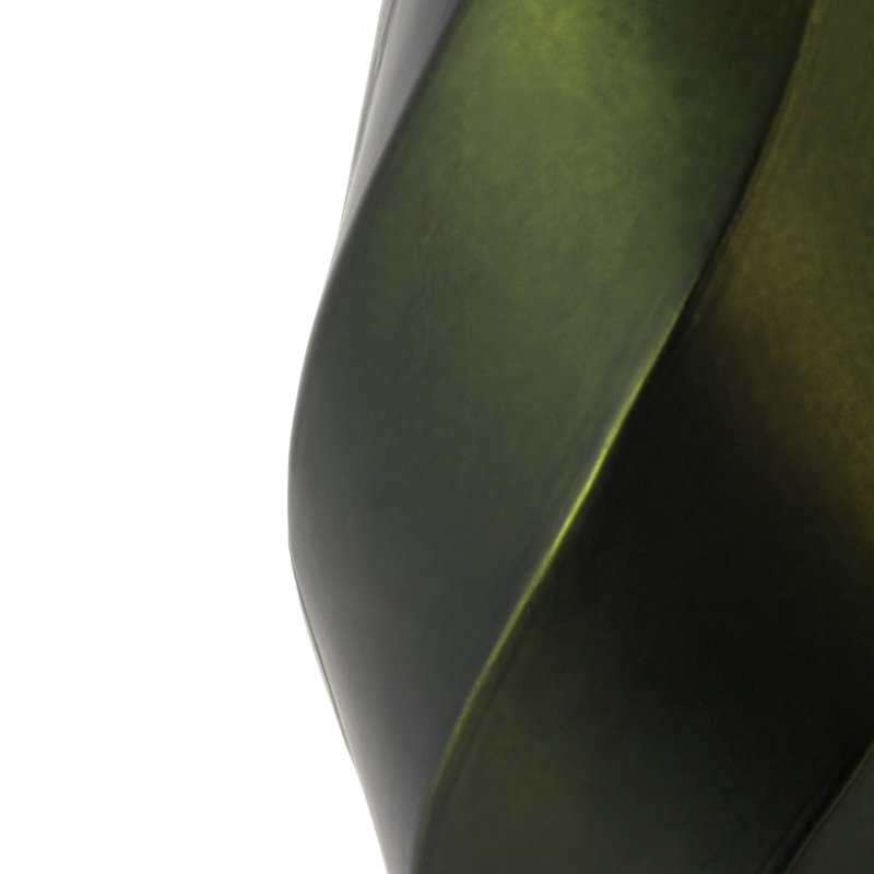Solid Finial Ornament, Matte Moss Green