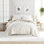 Ensemble de courtepointe réversible en microfibre beige Becky Cameron
