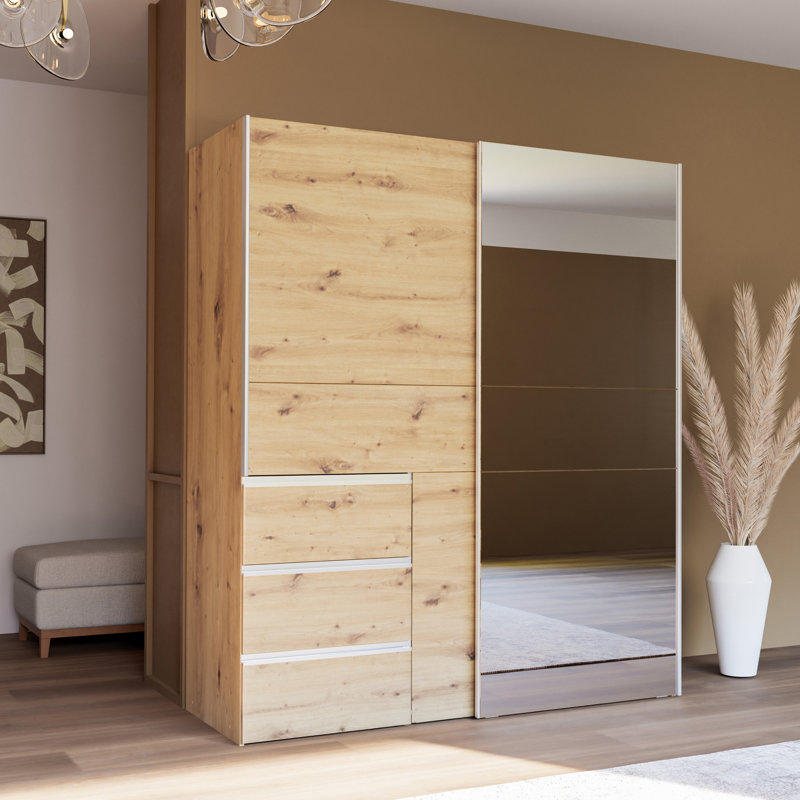 Kavalli 2 Sliding Wardrobe, Artisan Oak