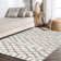 Algaida Moroccan Diamond Shag Beige/Dark Gray Rug