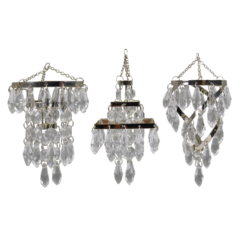 Ensemble d’ornement en forme de fêtes 3 pièces lustre