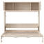 Grand lit escamotable avec armoires de rangement, beige-39405589-39405594