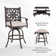 Alexamarie Round 6 - Person 53.9" Long Bar Height Dining Set with Cushions