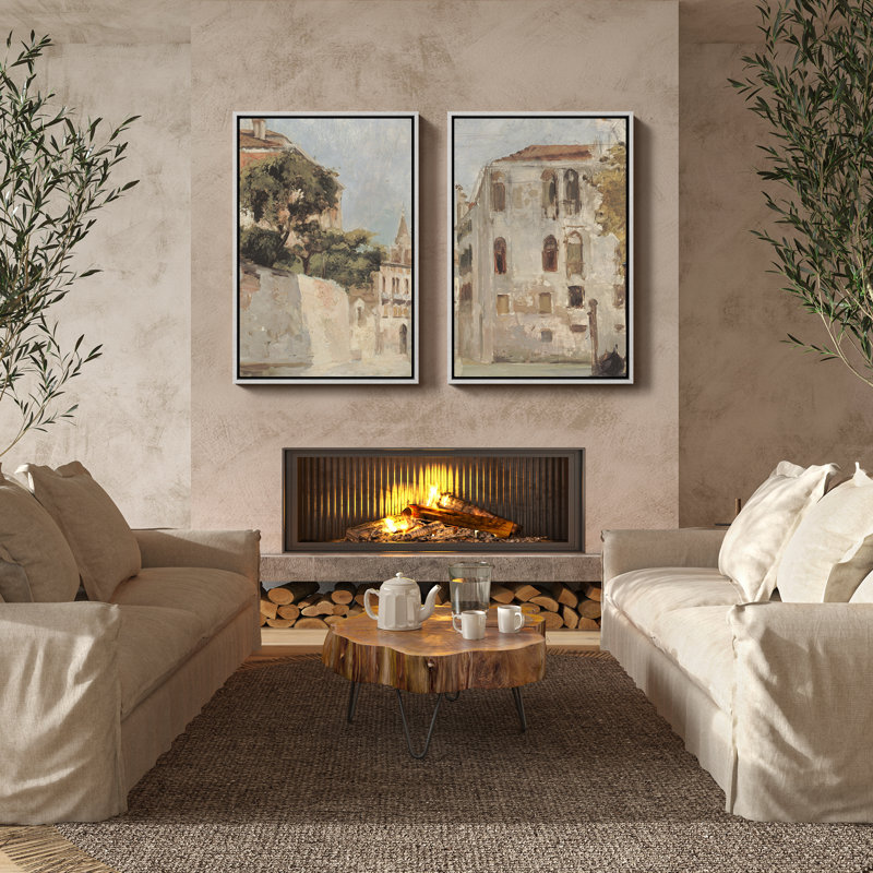 Art mural encadré rétro antique classique pour chambre à coucher, H 24 po x l 16 po, Blanc