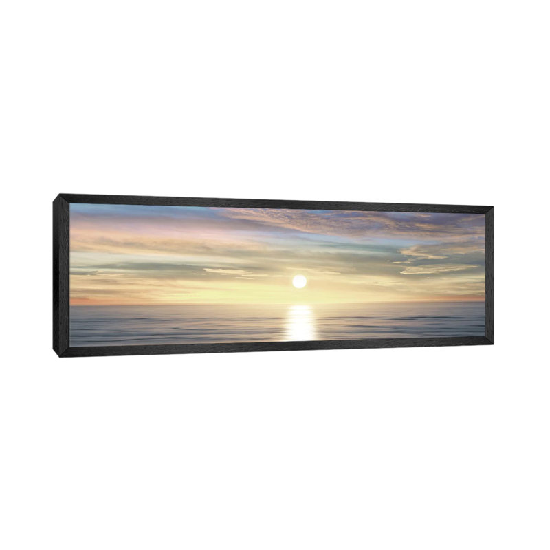 Sunlit Horizon III by Maggie Olsen - Floater Frame Panoramic Gallery-Wrapped Canvas Giclée on Canvas, 152.4 cm H x 50.8 cm W