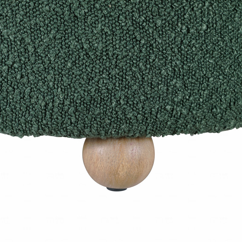 Fauteuil pivotant avec repose-pieds Noa, Bleu-vert