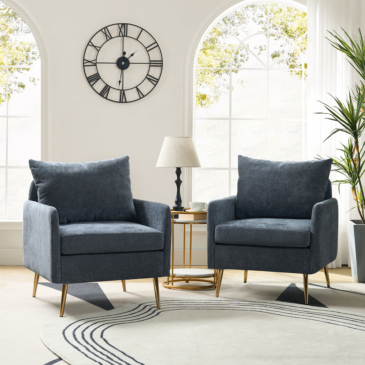 Gray armchairs deals for living room