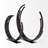 Rew 20" Black Iron Modern Abstract Tabletop Sculpture-390283118