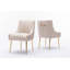 Chaise d'appoint en velours capitonné de 22 po Baudel-957097250
