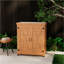 Potting Bench with Storage Cabinet and Metal Table Top for Outdoor Patio,Outdoor Work Station Table-1356012071-1356012065