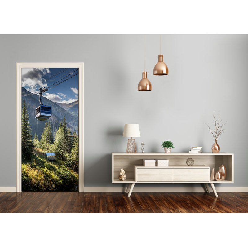 Rollercoaster Door Decal