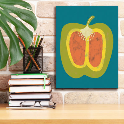  «Veggie Party 6» par Chariklia Zarris, art mural sur toile, 12 po x 16 po